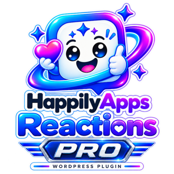HappilyApps Reactions — Pro Extension — 1 Website — 1 Year