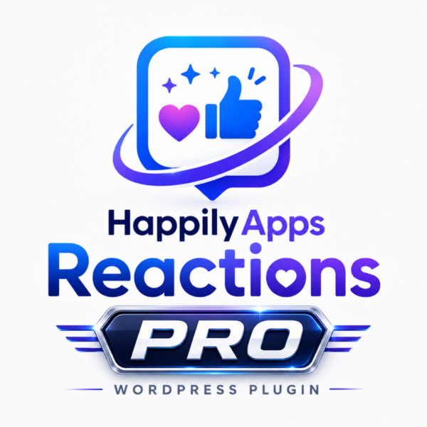 HappilyApps Reactions Pro - 1 Website - 1 Year